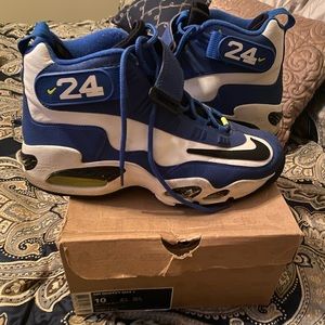 Mens Nike Air Ken Griffey Jr Max 1 Volt Sz 10 Vintage 2009 Varsity Royal